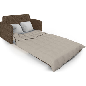 Диван-кровать Шарм-Дизайн Куба велюр коричневый - фото 5