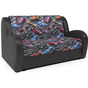 Диван-кровать Шарм-Дизайн Барон 140 машинки и экокожа шоколад диван arsko локи венге фиолетовый вельвет
