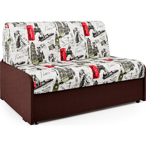 Диван-кровать Шарм-Дизайн Коломбо БП 100 Париж и рогожка шоколад кровать мебелико далия эко кожа коричневый