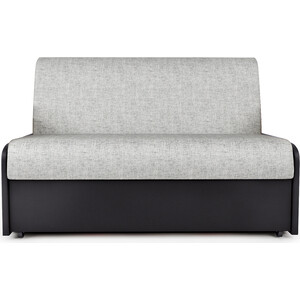 фото Диван-кровать шарм-дизайн коломбо бп 120 шенилл серый и экокожа черный