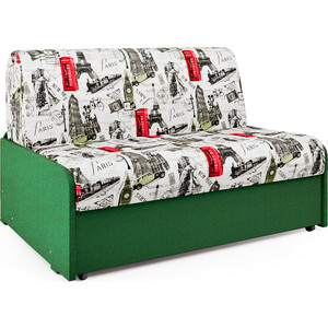 Диван-кровать Шарм-Дизайн Коломбо БП 120 Париж и зеленый кухонный угловой диван артмебель мирта микровельвет зеленый правый угол