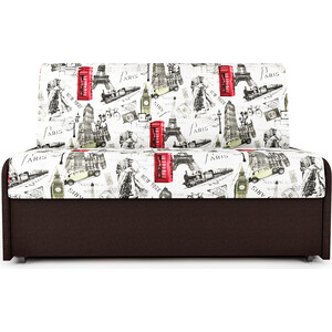 фото Диван-кровать шарм-дизайн коломбо бп 140 париж и рогожка шоколад