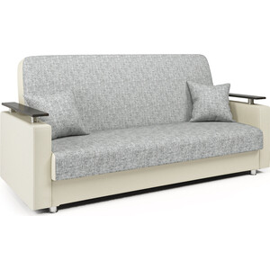 Диван-кровать Шарм-Дизайн Мелодия ДП №2 140 шенил серый и экокожа беж диван кровать шарм дизайн дуэт серый