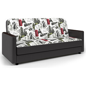 Диван-кровать Шарм-Дизайн Классика Д 120 Париж и экокожа шоколад кресло кровать шарм дизайн классика в велюр дрим эппл