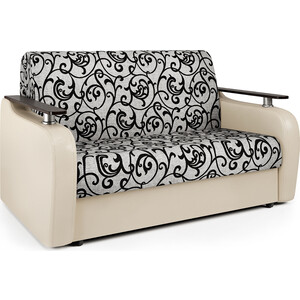 Диван-кровать Шарм-Дизайн Гранд Д 100 экокожа беж и узоры диван из искусственного ротанга гранд латте