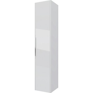 Пенал Dreja Prime 35 универсальный, белый глянец (99.9303) зеркальный шкаф dreja prime 90 белый глянец 99 9306