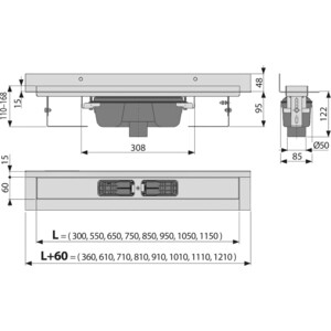

Душевой лоток AlcaPlast Wall с решеткой Floor под плитку (APZ1016-850, FLOOR-850), Wall с решеткой Floor под плитку (APZ1016-850, FLOOR-850)