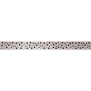 Решетка AlcaPlast Buble нержавеющая сталь глянцевая (BUBLE-1450L) гладилка нержавеющая master color 30 2012 270 x 130 мм