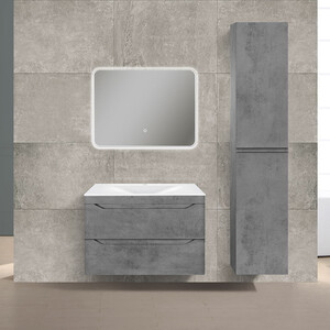 фото Мебель для ванной vincea fine 80 подвесная, beton