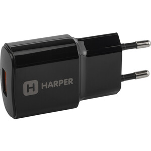 фото Сетевое зарядное устройство сзу harper wch-8833 black