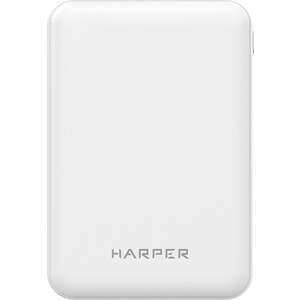 фото Внешний аккумулятор harper pb-5001 white (2xusb 2a, 5000mah, li-pol)