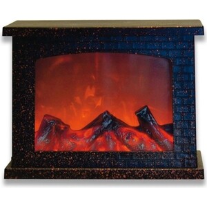 фото Фигурка uniel светодиодная ''камин'' 21x28 см (ul-00007291) uld-l2821-005/dnb/red brown fireplace