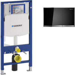 

Инсталляция для унитаза Geberit Duofix Sigma60 с клавишей черный/хром (111.300.00.5, 115.640.SJ.1), Duofix Sigma60 с клавишей черный/хром (111.300.00.5, 115.640.SJ.1)