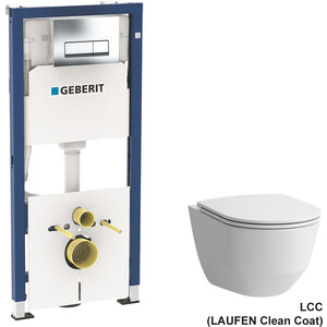 

Комплект унитаза Laufen Pro LCC с инсталляцией, кнопкой и сиденьем микролифт (8.2096.5.400, 8.9896.6, 458.128.21.1), Pro LCC с инсталляцией, кнопкой и сиденьем микролифт (8.2096.5.400, 8.9896.6, 458.128.21.1)