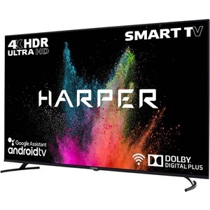 фото Телевизор harper 65u770ts (65'', 4k uhd, smart tv, android, wi-fi, черный)