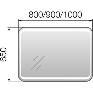 фото Зеркало 1marka eco 100 (4604613329211)