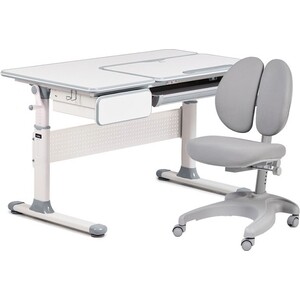 

FunDesk Комплект парта Toru Grey + кресло Solerte Grey, Комплект парта Toru Grey + кресло Solerte Grey