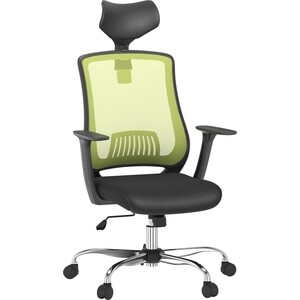 Офисное кресло LoftyHome _AssessmenT black/green W-125T-BGr