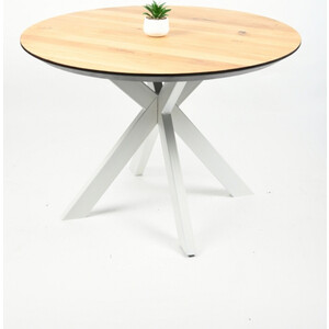 фото Обеденный стол wisti дублин 90 натуральный/белый