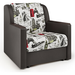 Кресло-кровать Шарм-Дизайн Аккорд Д велюр Париж и экокожа шоколад кресло кровать артмебель меркурий велюр экокожа 60