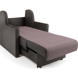 Кресло-кровать Шарм-Дизайн Аккорд Д рогожка латте и экокожа шоколад