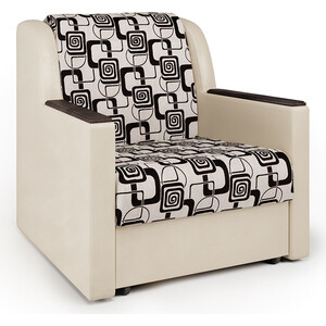 Кресло-кровать Шарм-Дизайн Аккорд Д экокожа беж и ромб диван аккордеон шарм дизайн аккорд м 140 рогожка бежевый