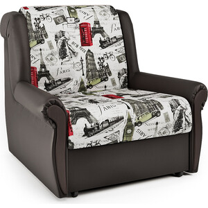Кресло-кровать Шарм-Дизайн Аккорд М велюр Париж и экокожа шоколад кресло артмебель торин люкс велюр
