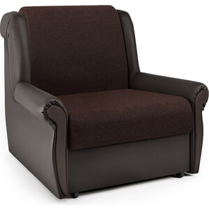Кресло-кровать Шарм-Дизайн Аккорд М рогожка шоколад и экокожа шоколад кресло артмебель джон рогожка коричневый