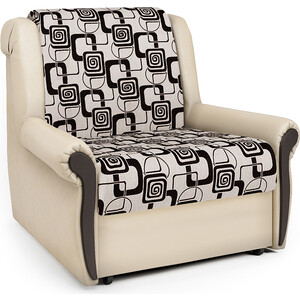 Кресло-кровать Шарм-Дизайн Аккорд М экокожа беж и ромб диван аккордеон шарм дизайн аккорд м 140 рогожка бежевый