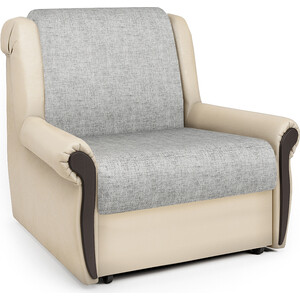 Кресло-кровать Шарм-Дизайн Аккорд М экокожа беж и серый шенилл плитка настенная kerama marazzi аккорд 8 5x28 5 см 0 97 м² бежевый
