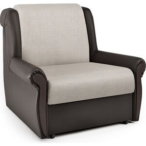 Кресло-кровать Шарм-Дизайн Аккорд М экокожа шоколад и шенилл беж диван кровать шарм дизайн аккорд м 160 экокожа шоколад и серый шенилл