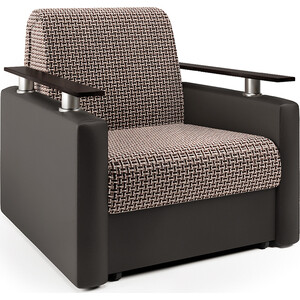 Кресло-кровать Шарм-Дизайн Шарм корфу коричневый и экокожа шоколад вешалка шарм дизайн уют 3п венге