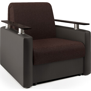 Кресло-кровать Шарм-Дизайн Шарм рогожка шоколад и экокожа шоколад кресло во рогожка баклажан