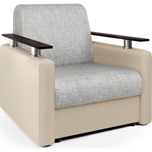 Кресло-кровать Шарм-Дизайн Шарм экокожа беж и серый шенилл кресло руководителя everprof bond tm экокожа