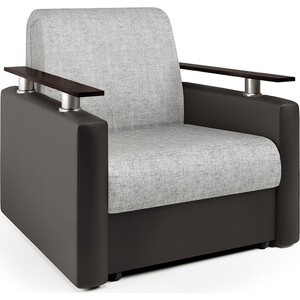 Кресло-кровать Шарм-Дизайн Шарм экокожа шоколад и серый шенилл пуф шарм дизайн квадро красный