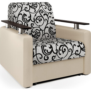 фото Кресло-кровать шарм-дизайн шарм экокожа беж и узоры