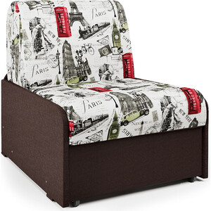 фото Кресло-кровать шарм-дизайн коломбо бп париж и рогожка шоколад