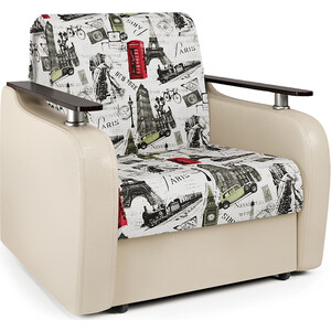 Кресло-кровать Шарм-Дизайн Гранд Д велюр Париж и экокожа беж кресло кровать артмебель меркурий велюр голубой экокожа 60