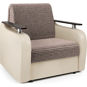 Кресло-кровать Шарм-Дизайн Гранд Д корфу коричневый и экокожа беж кресло кровать mebel ars гранд коричневый luna 092
