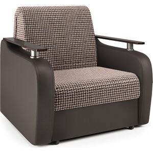 Кресло-кровать Шарм-Дизайн Гранд Д корфу коричневый и экокожа шоколад кресло mebel ars гранд голубой luna 089 ппу кровать
