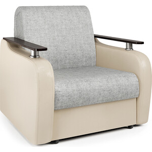 Кресло-кровать Шарм-Дизайн Гранд Д экокожа беж и серый шенилл кресло mebel ars гранд велюр нв 178 17 ппу кровать