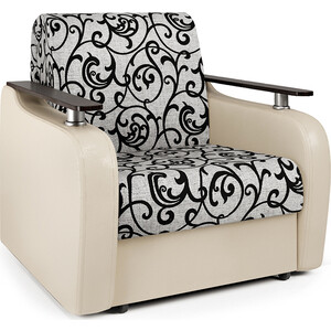 Кресло-кровать Шарм-Дизайн Гранд Д экокожа беж и узоры кресло mebel ars гранд голубой luna 089 ппу кровать