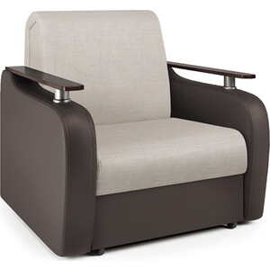Кресло-кровать Шарм-Дизайн Гранд Д экокожа шоколад и шенилл беж кресло кровать mebel ars гранд велюр молочный шоколад нв 178 13