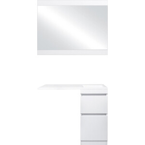 фото Мебель для ванной style line даллас люкс 38 (100r) напольная, под стиральную машину, с усиленным кронштейном, белая