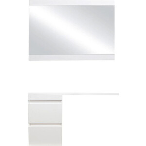 фото Мебель для ванной style line даллас люкс 49 (110l) подвесная, под стиральную машину, с усиленным кронштейном, белая