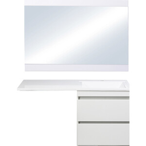 фото Мебель для ванной style line даллас люкс 58 (120r) подвесная, под стиральную машину, с усиленным кронштейном, белая