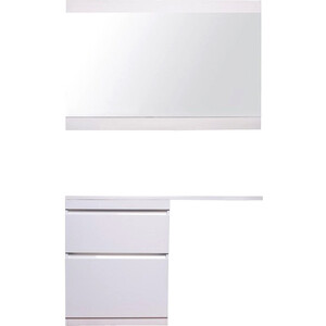 фото Мебель для ванной style line даллас люкс 68 (130l) напольная, под стиральную машину, с усиленным кронштейном, белая