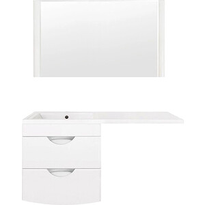 фото Мебель для ванной style line жасмин-2 люкс 57 (120l) под стиральную машину, белая