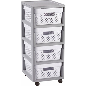 

Комод CURVER INFINITY DRA 4x11L DOTS White 30x36x69 см (перфорированный) (231556), INFINITY DRA 4x11L DOTS White 30x36x69 см (перфорированный) (231556)