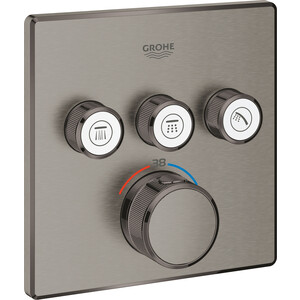 фото Термостат для ванны grohe grohtherm smartcontrol темный графит , с механизмом (29126al0, 35600000)